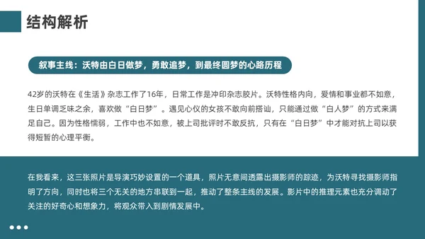 深青实拍风白日梦想家电影鉴赏PPT课件