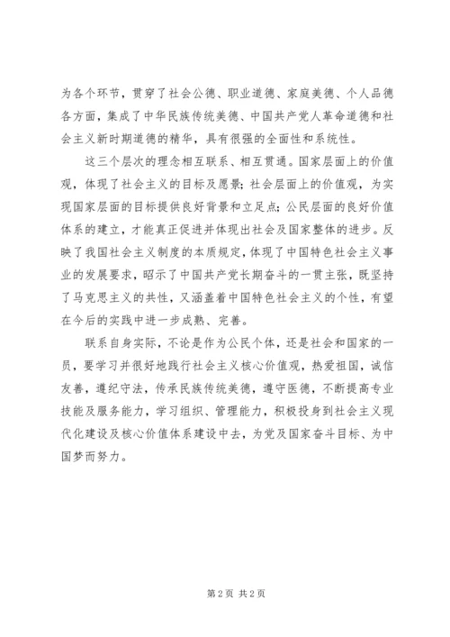 社会主义核心价值观学习心得 (3).docx