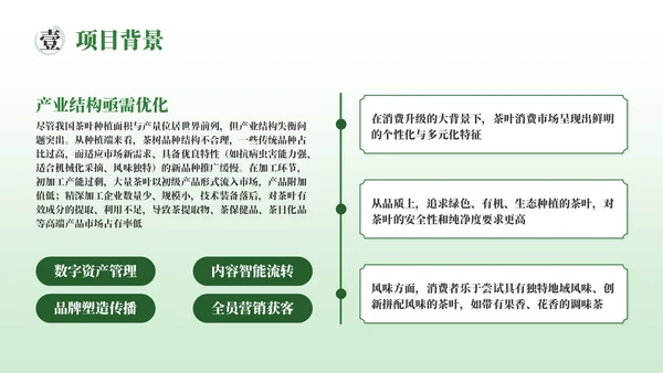 绿色茶产品介绍宣传PPT模板