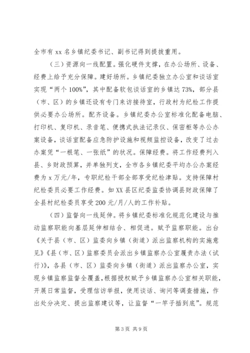 乡镇纪委标准化规范化建设汇报.docx