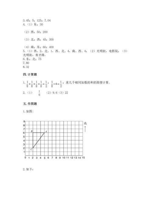 人教版六年级上册数学期中测试卷精品（必刷）.docx