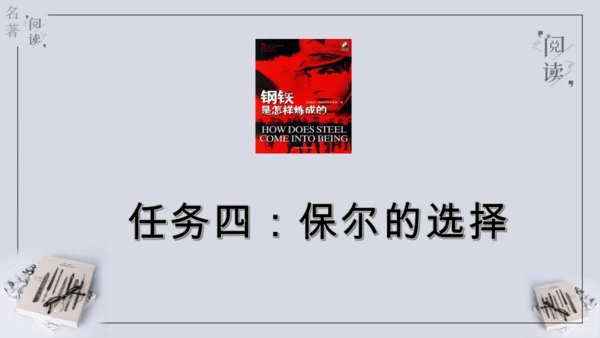 八年级下册 第六单元 名著导读 《钢铁是怎样炼成的》课件(共57张PPT)