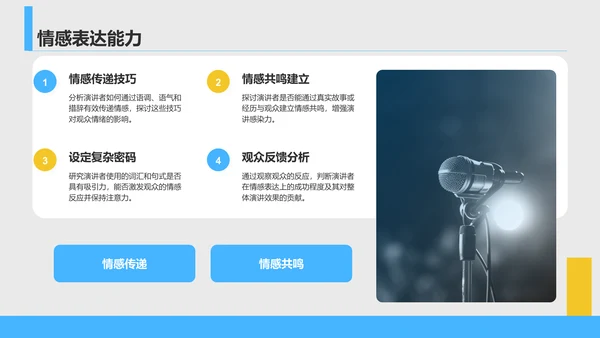 蓝色商务风英语演讲比赛评分标准解析PPT模板