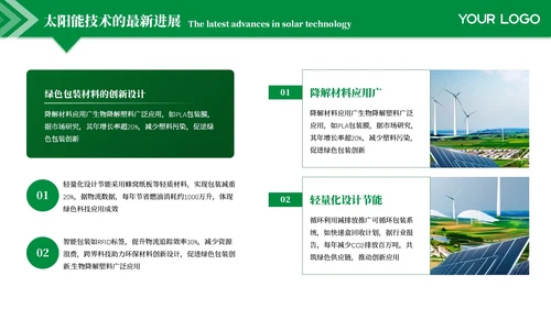 绿色商务风绿色环保调研汇报PPT模板