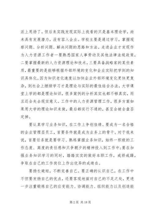 人力资源工作总结范文精选多篇.docx