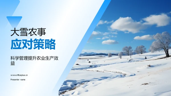 大雪农事应对策略