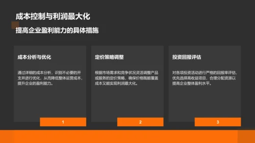 橙色商务风财务金融总结汇报PPT模板