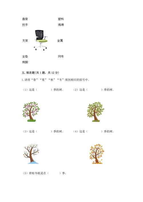 教科版科学二年级上册《期末测试卷》（真题汇编）.docx