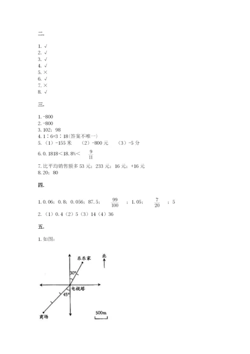 冀教版小升初数学模拟试题含完整答案【考点梳理】.docx