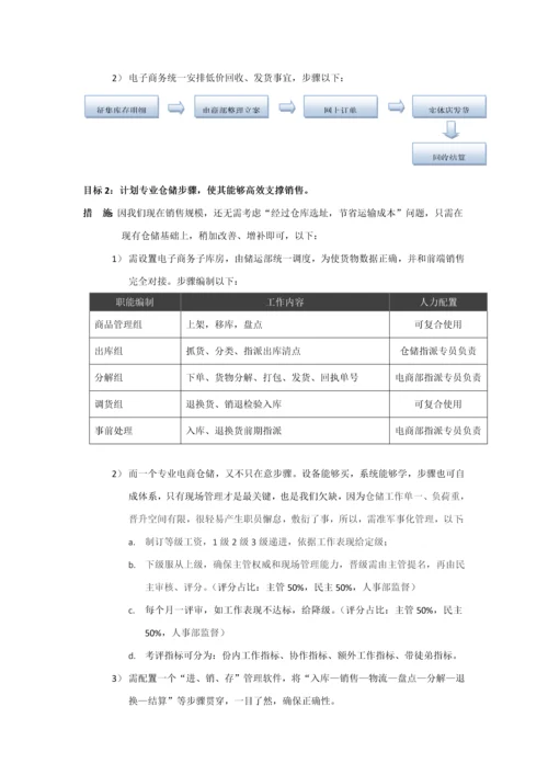 传统企业之电子商务运营专项方案.docx