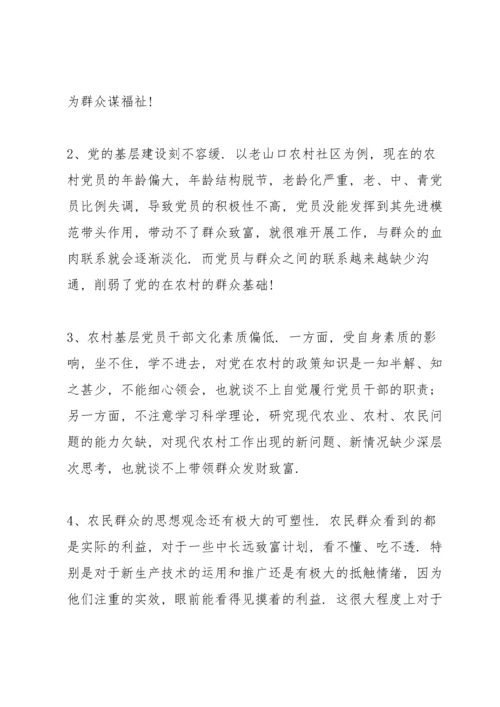 农村入党思想汇报.docx