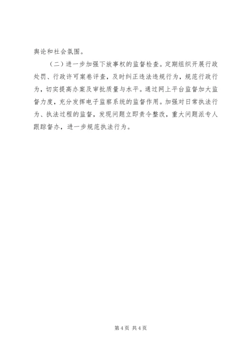 商务放管服改革自查报告.docx