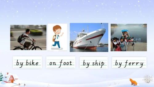 Unit 2 Ways to go to school 单元复习  课件(共40张PPT)