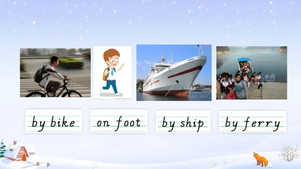Unit 2 Ways to go to school 单元复习  课件(共40张PPT)