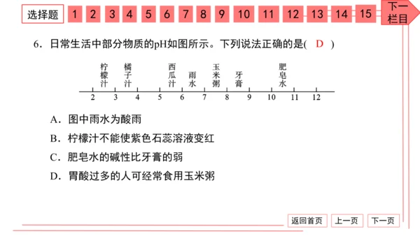 人教版化学九年级下册期中检测卷 习题课件（35张PPT）