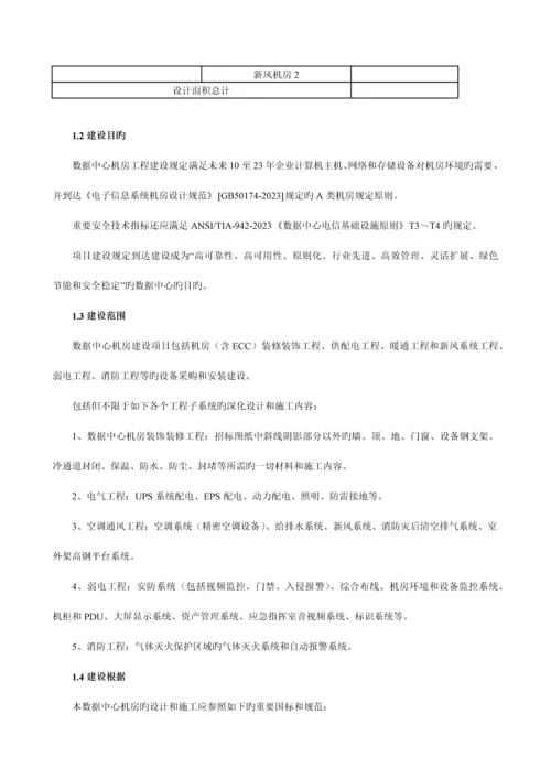 数据中心机房建设招标技术要求(精华).docx