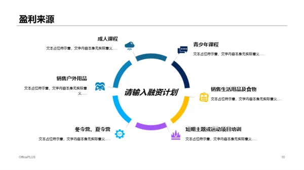 多色商务户外活动项目商业计划书PPT下载