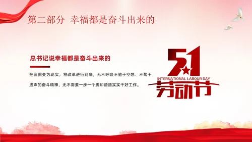 五一劳动节弘扬劳模精神劳动精神课程PPT课件