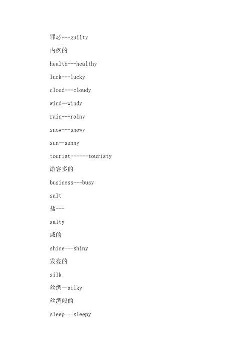 英语词性转换及前后缀