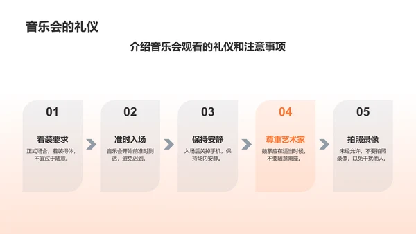 橙色渐变音乐会PPT模板