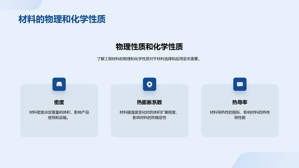 蓝色商务简约工程材料建材介绍PPT模板