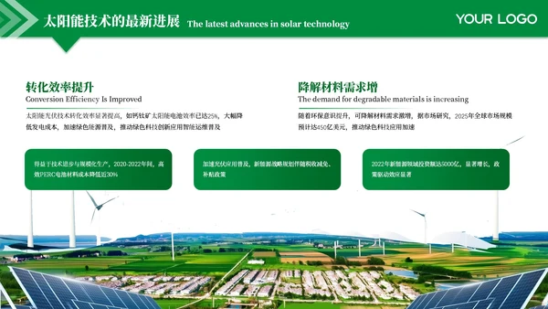 绿色商务风绿色环保调研汇报PPT模板