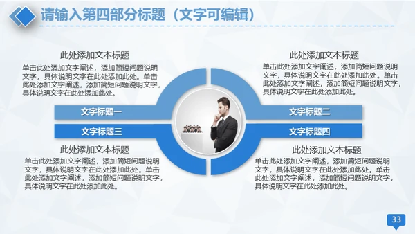 医学医疗蓝色简约工作汇报通用PPT模板