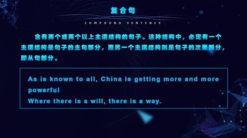 英语句子的基本结构初中英语通用PPT模板