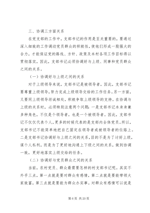 怎样当好一名村党支部书记.docx