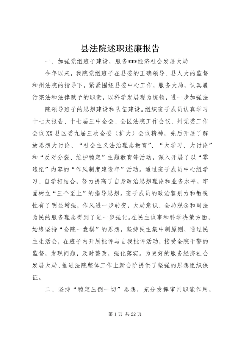 县法院述职述廉报告.docx