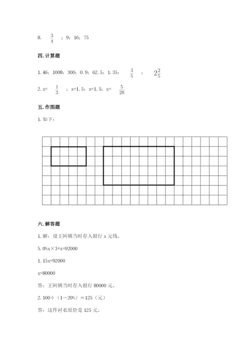 人教版六年级下册数学期末测试卷（典型题）word版.docx