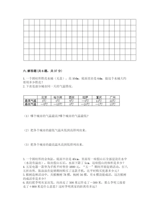 小学六年级下册数学期末卷及答案（名师系列）.docx