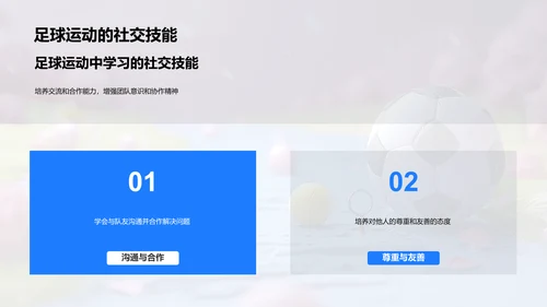 足球技巧教授PPT模板