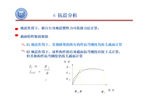 公路桥梁抗震设计细则宣讲桥梁抗震分析、验算与延性构造措施