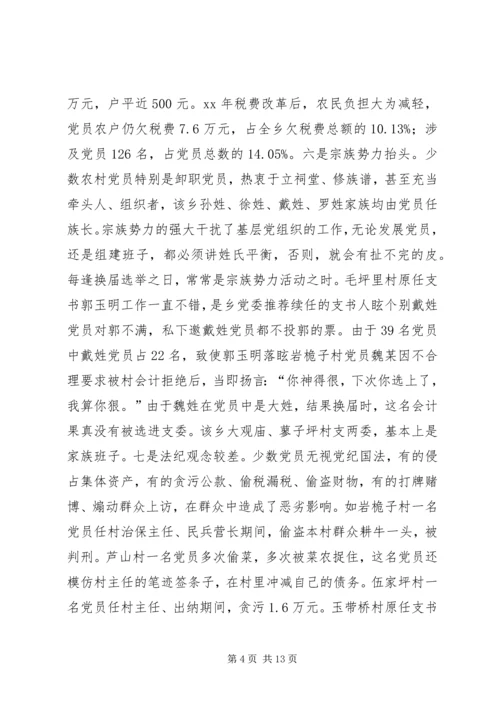 对乡党员队伍状况的调查与思考.docx
