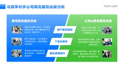 蓝绿色简约风比较