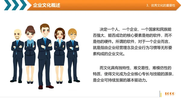 商务高管培训企业文化阐述PPT模板