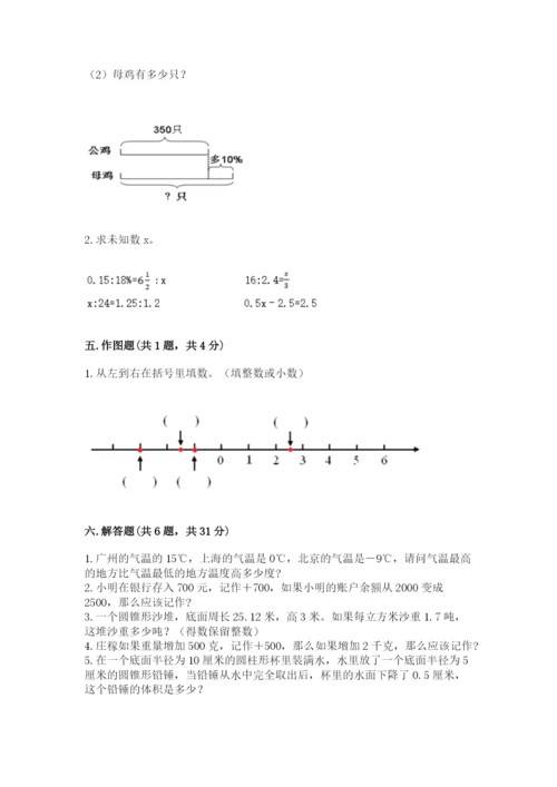 南昌市郊区六年级下册数学期末测试卷参考答案.docx