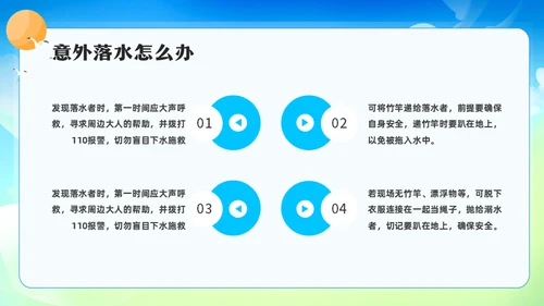 儿童游泳防溺水安全教育通用PPT模板