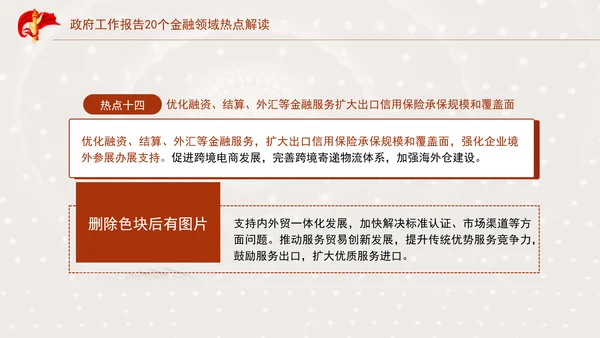 学习2025年全国两会20个金融领域热点党课ppt