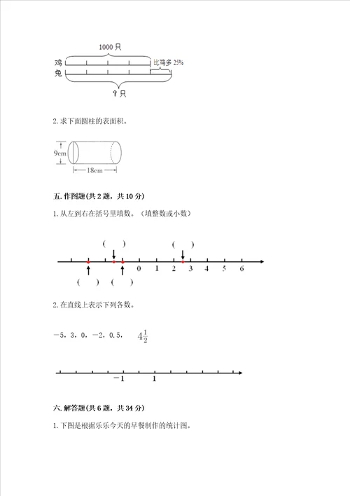 青岛版六年级下学期期末质量监测数学试题汇编