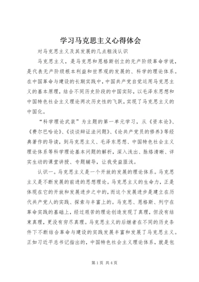 学习马克思主义心得体会 (3).docx