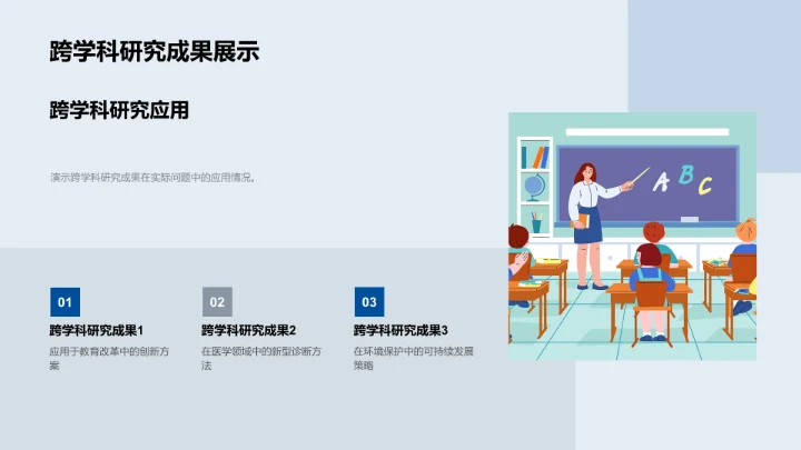 跨学科研究报告PPT模板