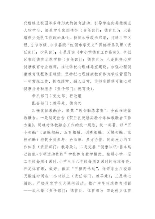 小学提升教育教学质量管理方案.docx