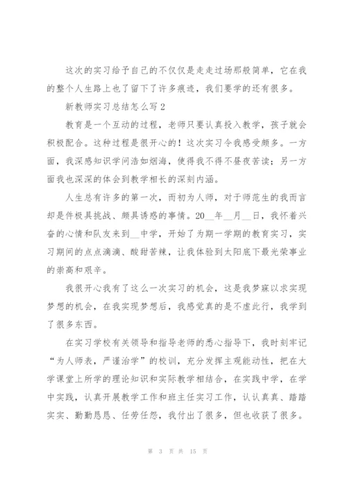 新教师实习总结怎么写5篇.docx