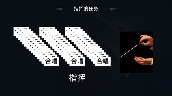 简约黑白怎样指挥唱歌PPT模板宣传PPT动态PPT