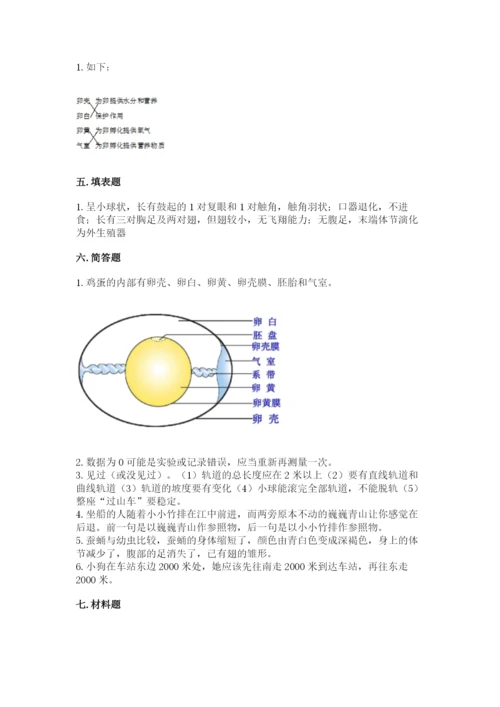 教科版科学三年级下册期末测试卷（预热题）.docx