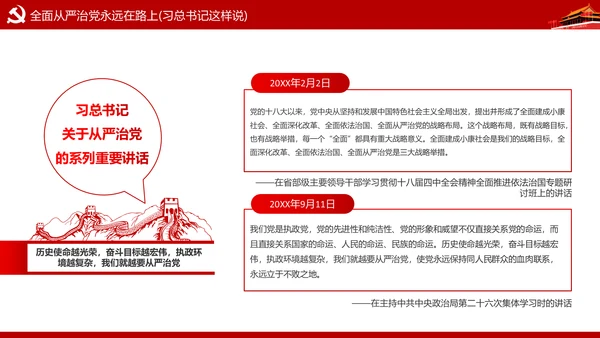 加强党风廉政建设推进全面从严治党PPT模板