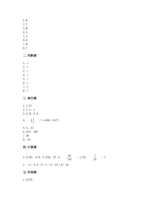 沪教版小学数学六年级下册期末检测试题及答案（夺冠系列）.docx