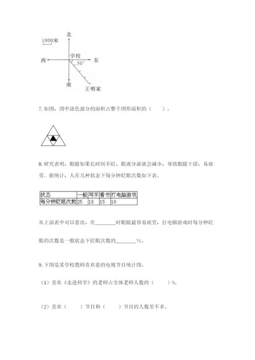 2022人教版六年级上册数学期末测试卷附答案【满分必刷】.docx